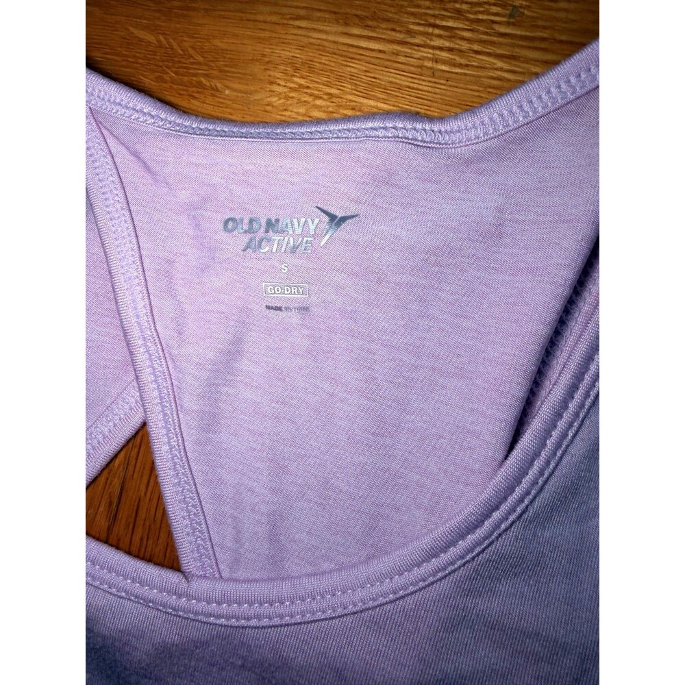 Old Navy Active Go-Dry Women’s Tank Top Small Lavender Purple Racerback Workout